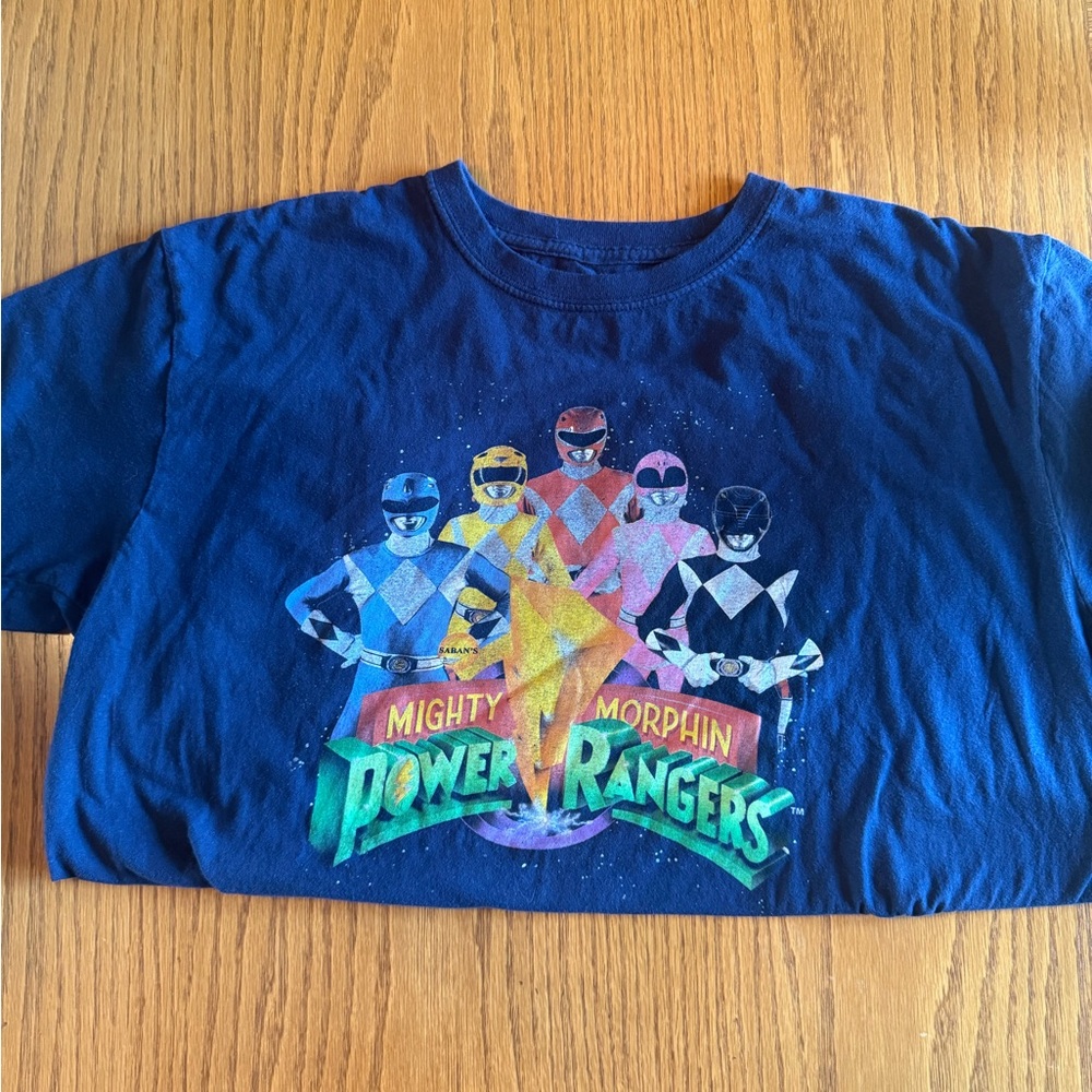 Power Rangers Mighty Morphin Navy T-Shirt